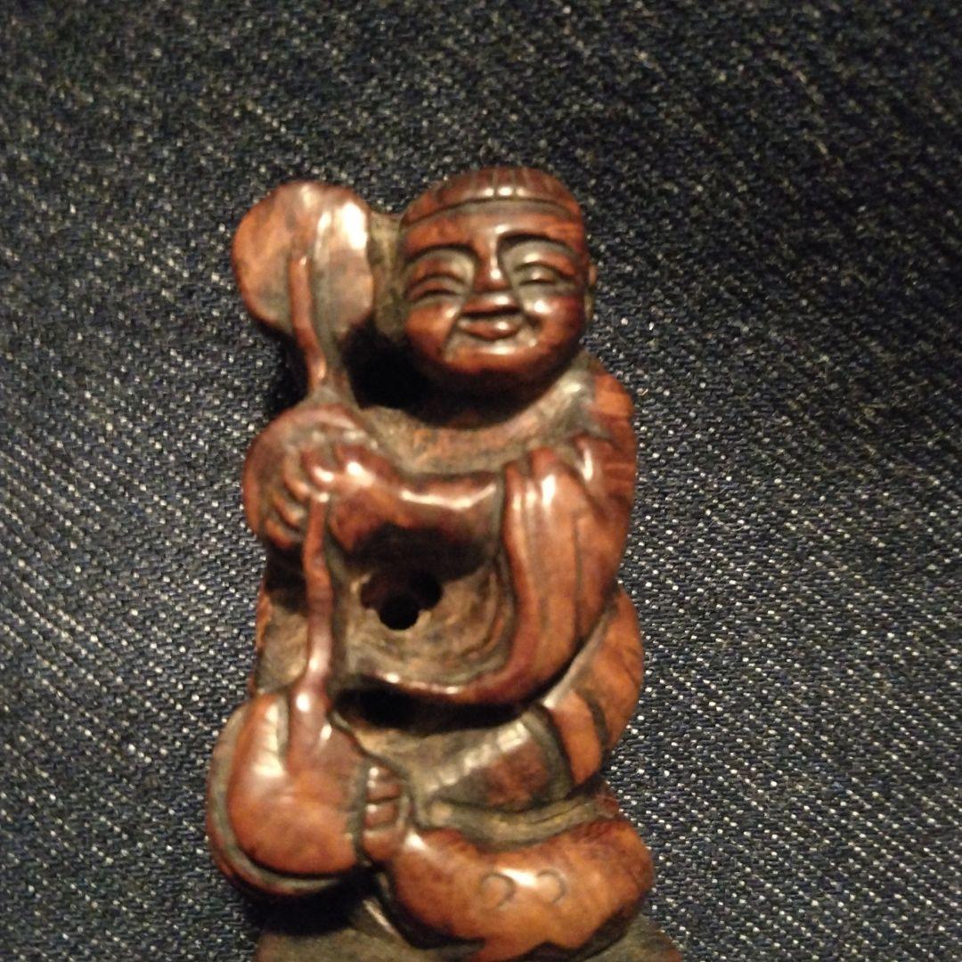 古い　根付　さげもの　骨董　木製　着物