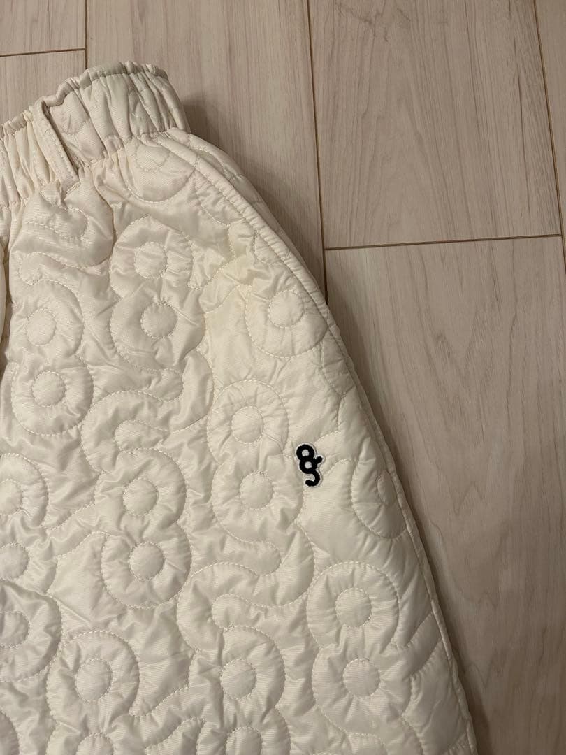 8G SHOOT ロゴキルティング中綿入りパンツ -OFF WHITE-