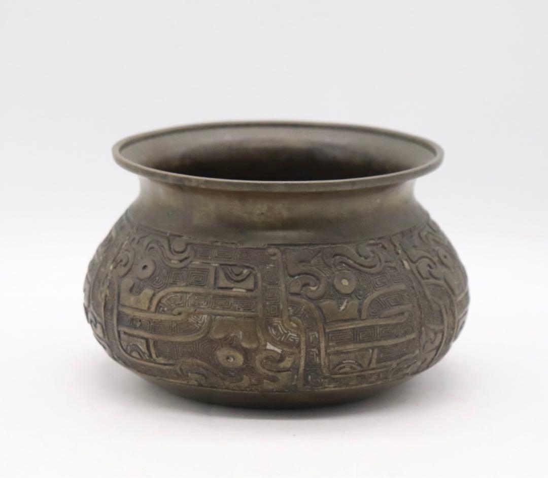 中国　銅製　唾壺　大明宣徳年製銘　送料込み1024 A155 「大明宣徳年製」銘 古銅双耳花瓶 – 株式会社茶源