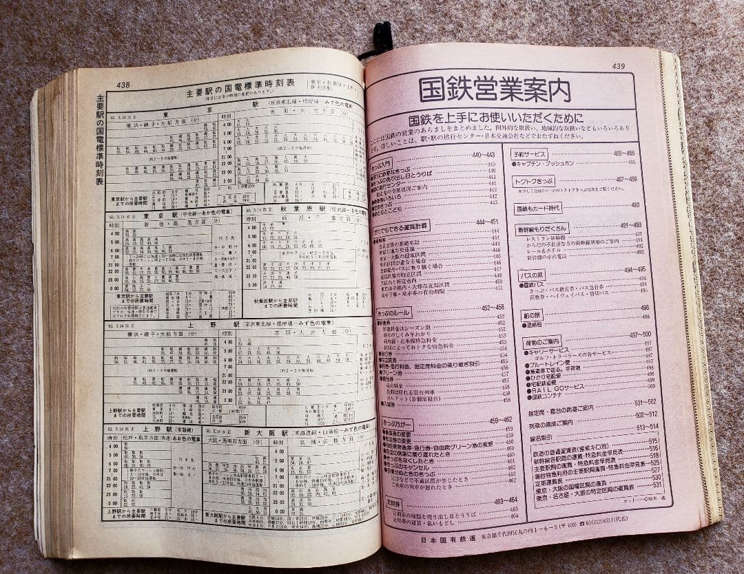 使用感たっぷりの#日本国有鉄道時刻表と名鉄局の商品百科(トラノの巻)