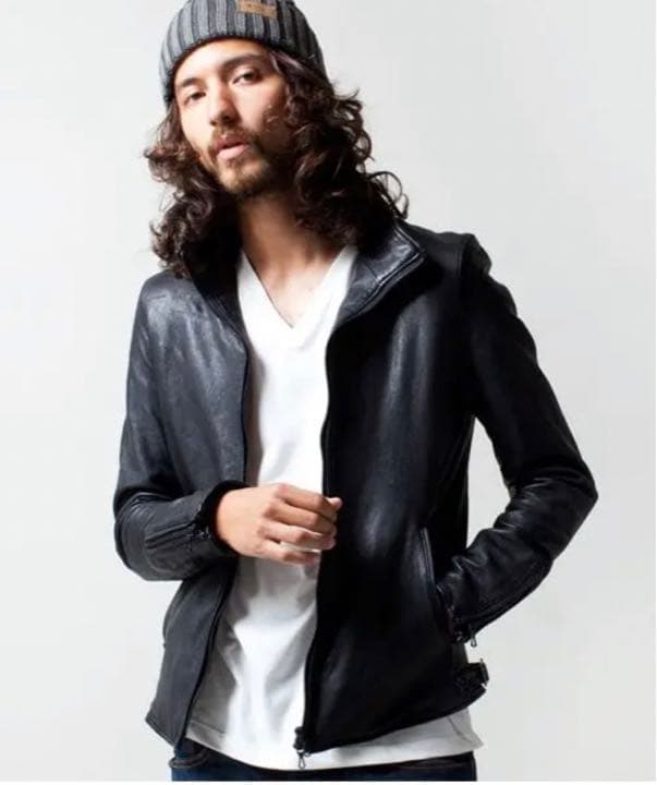 ナノユニバースシングルライダースNUC03LO364GLブラックMサイズ - メルカリ