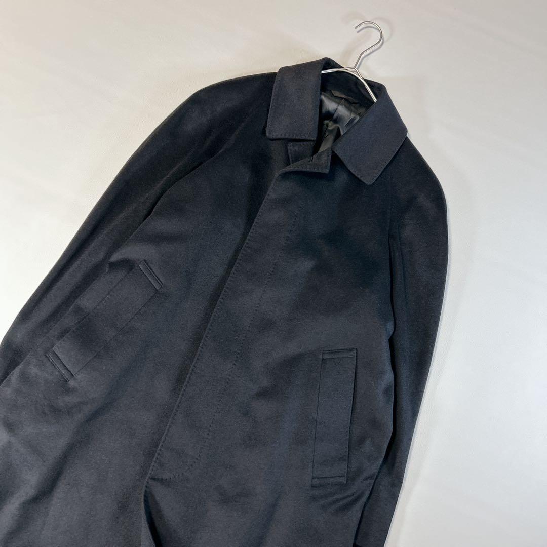 gotairiku五大陸 高級カシミヤ100% ステンカラーコート 比翼 ロング