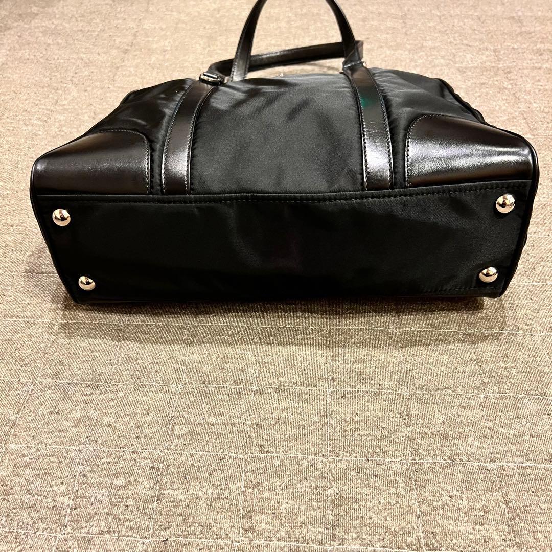 極美品 プラダ 2way ミニボストン ハンドバッグ 三角ロゴ レザー