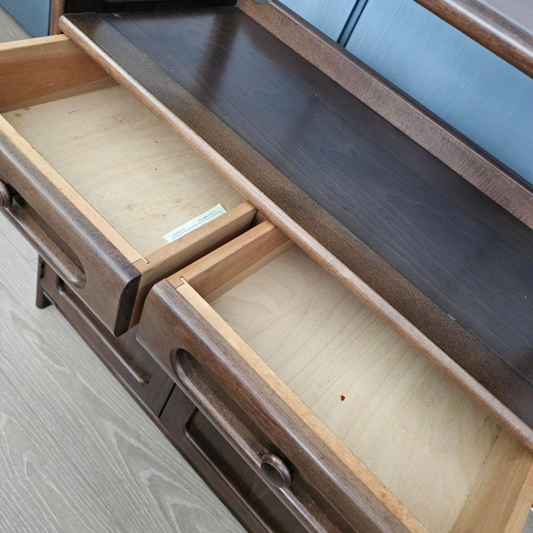 Karimoku カリモク 木製 電話台、FAX台 キャビネット飾り棚 収納 台