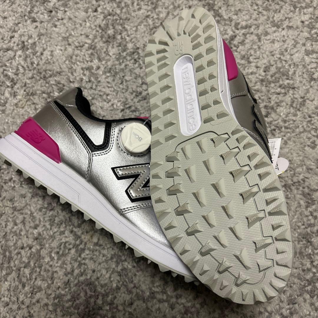 New Balance 574 ゴルフシューズ シルバー 女性用 - メルカリ