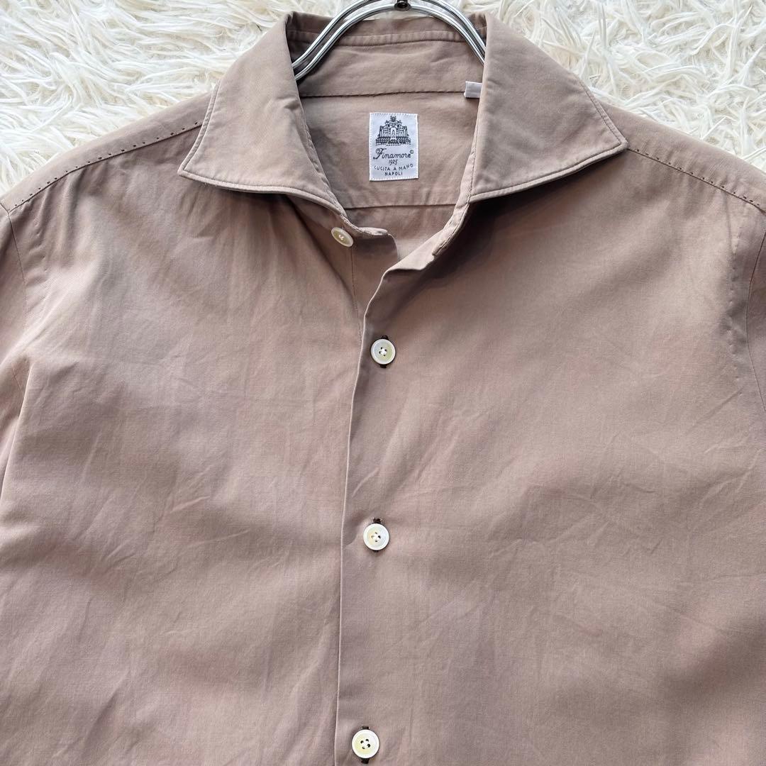 ✨美品✨ フィナモレ シャツ イタリア製 ハンドメイド 綿100% 洗える