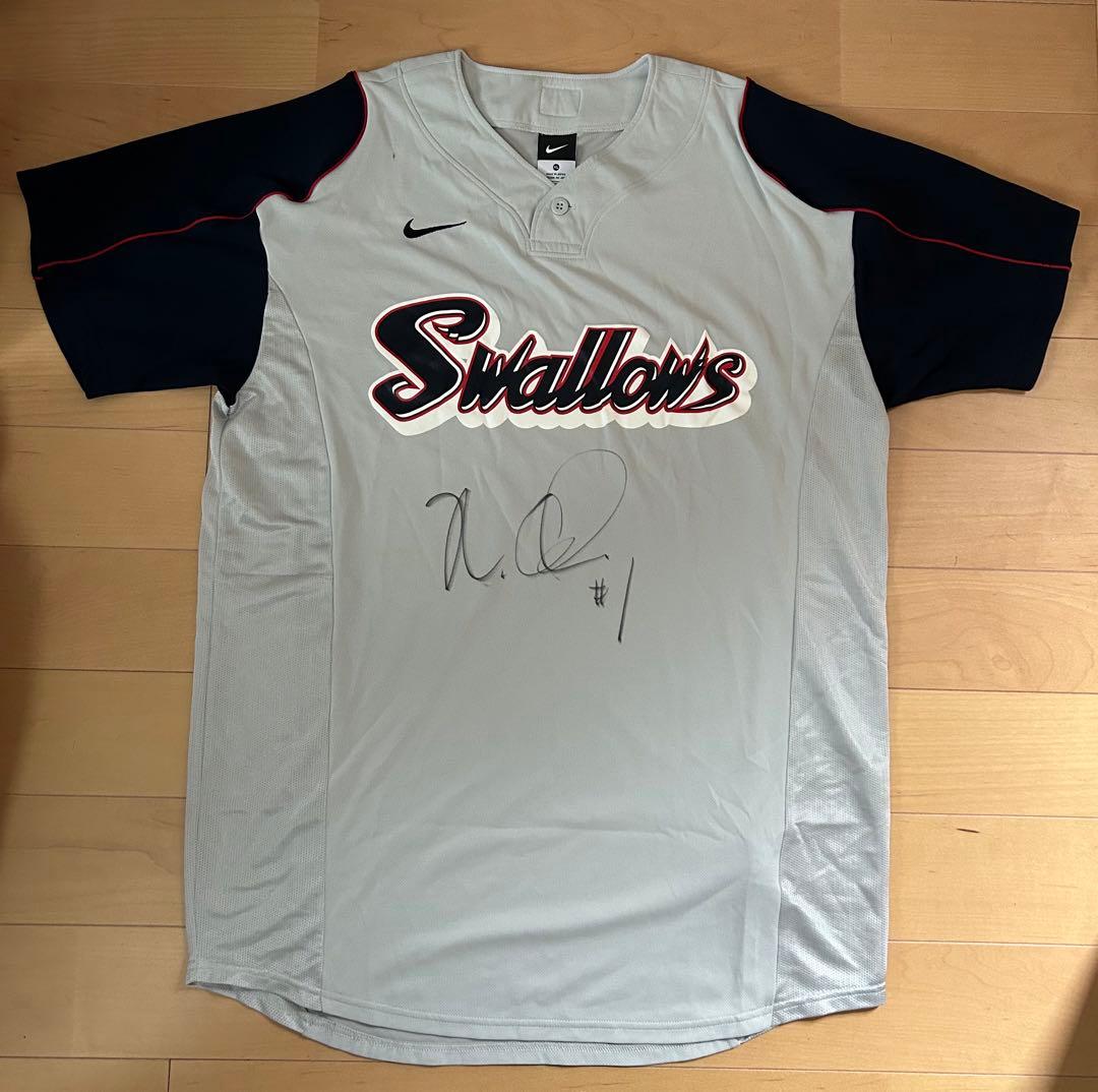 青木宣親サイン入り 明治維新150年 ヤクルトスワローズ ユニフォーム