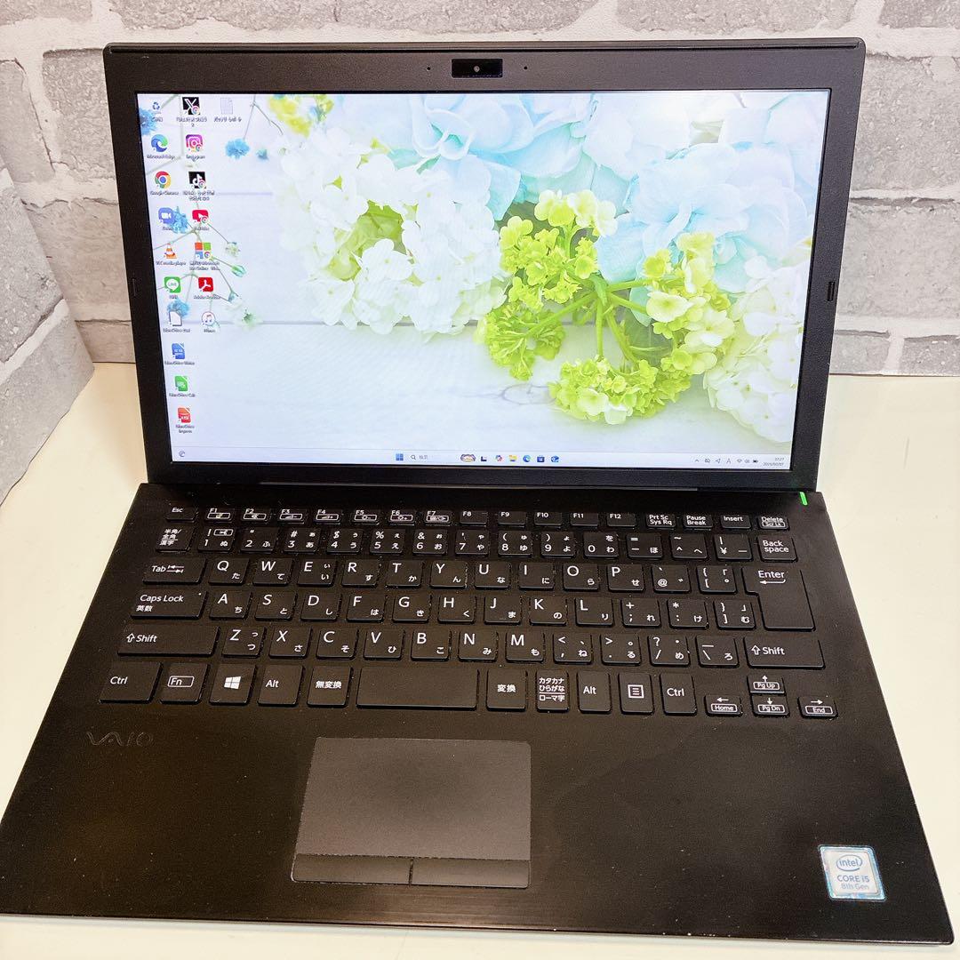 薄型 VAIO SSD 初期設定済 カメラ Windows11 ノートパソコン - メルカリ