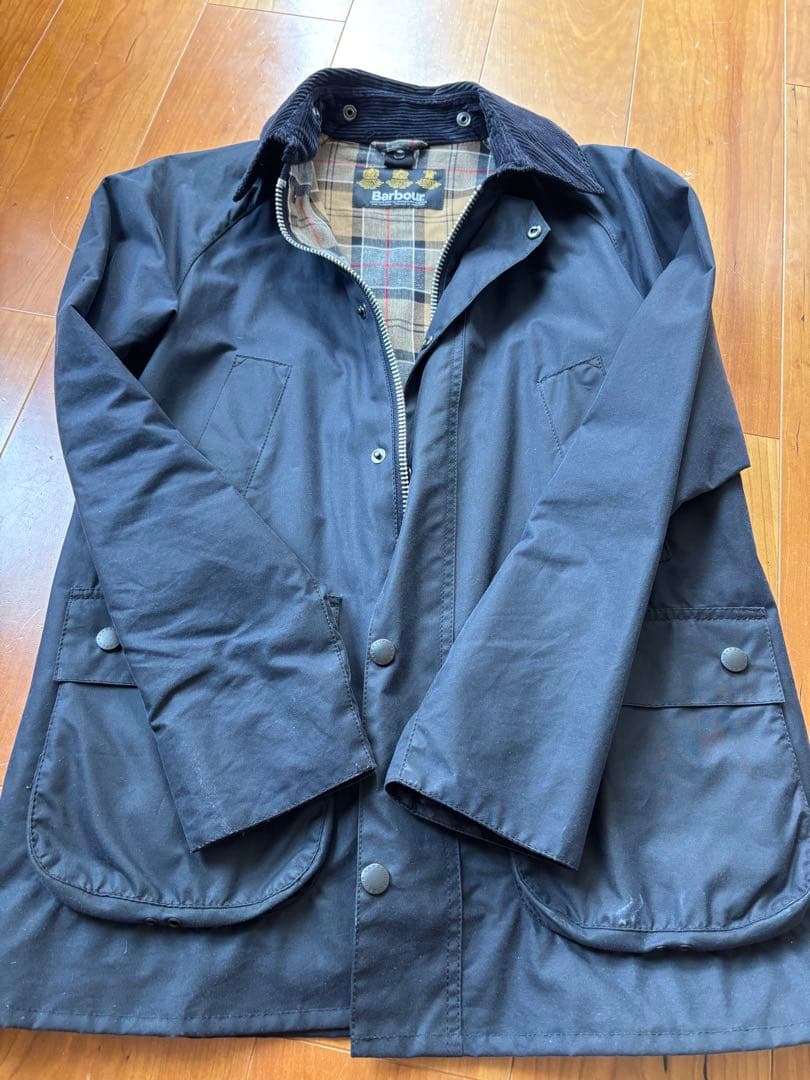 Baabour★ジャケット★ネイビー WEB / FLAG SHOP限定】TES REVERSIBLE BOA JKT / リバーシブルボア