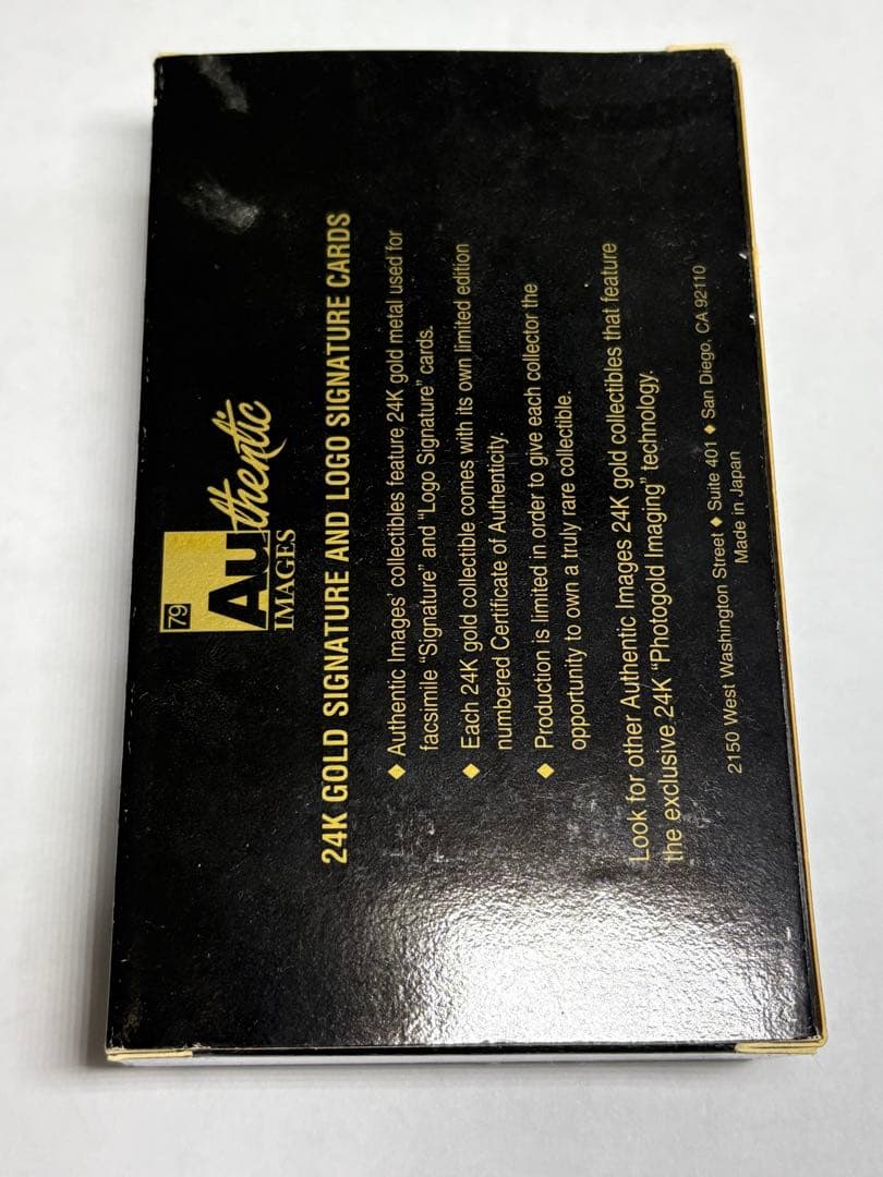 エース・フレーリー(KISS)純金製カード　シリアルナンバー24k証明書付き