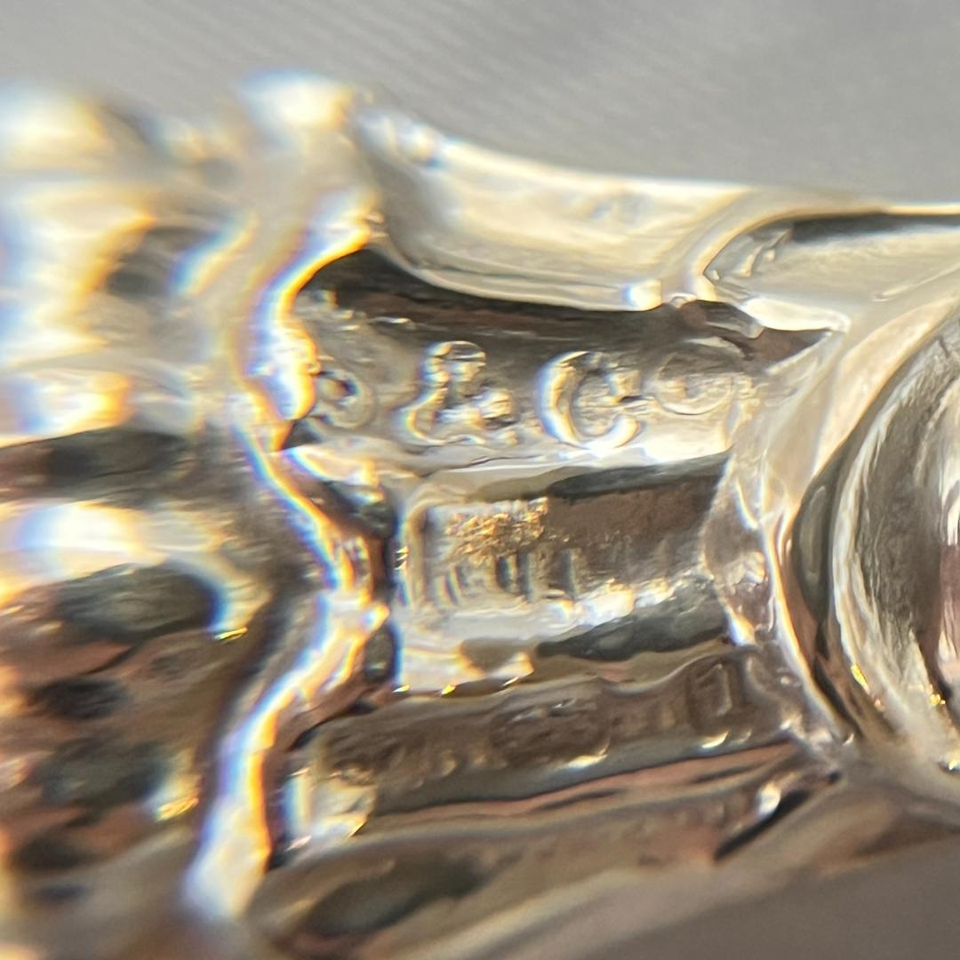 英国】【純銀ハンドル】 靴べら / ボタンフック 1910年 専用ケース