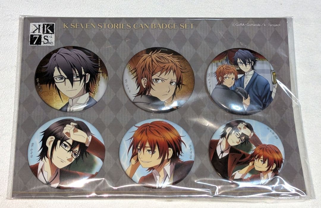 アニメK 八田美咲 伏見猿比古 缶バッジ カーテン魂 K RETURN OF KINGS マグネットステッカー 「伏見猿比古 & 八田美咲