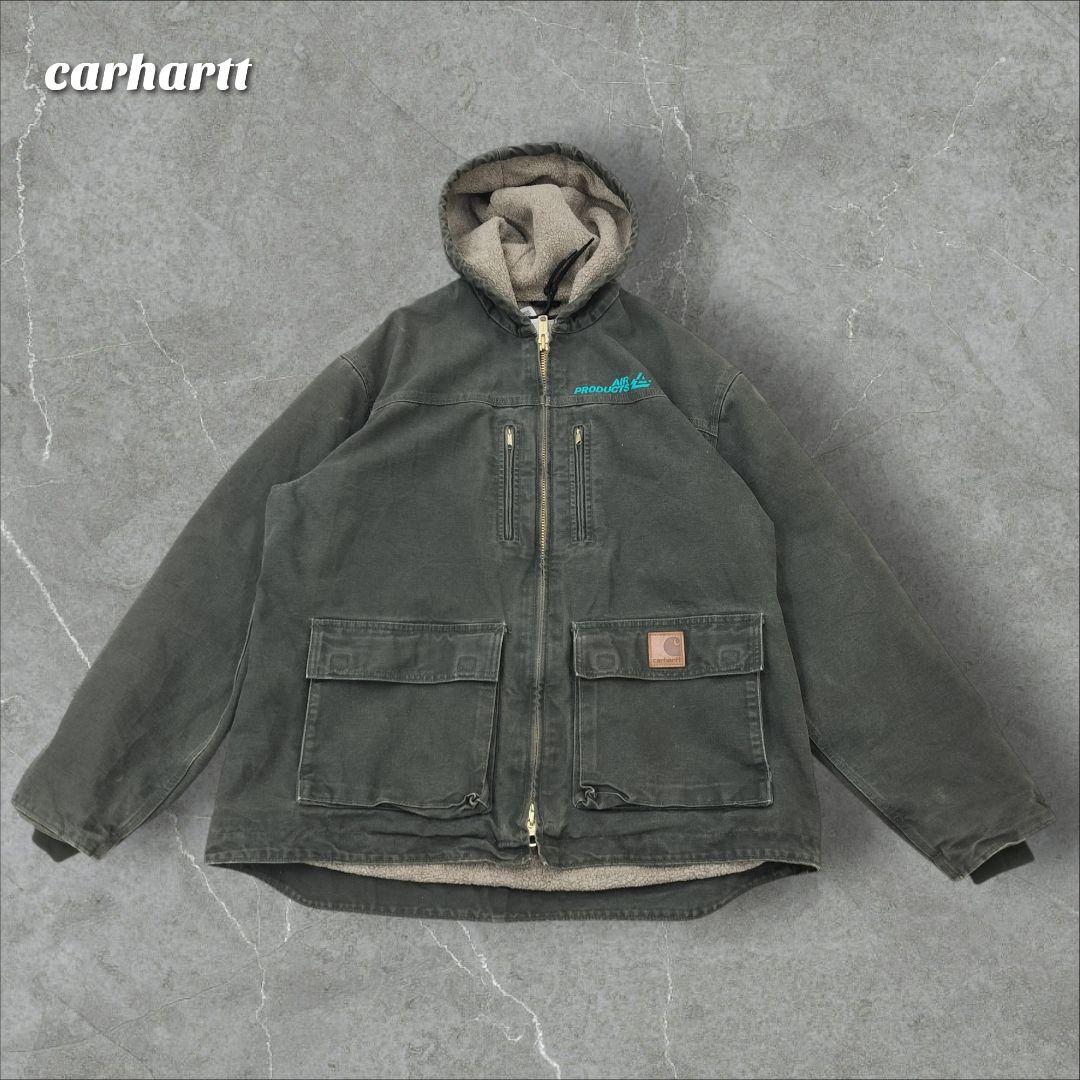 USA製 カーハート サンドストーン ジャクソンコート L モスグリーン