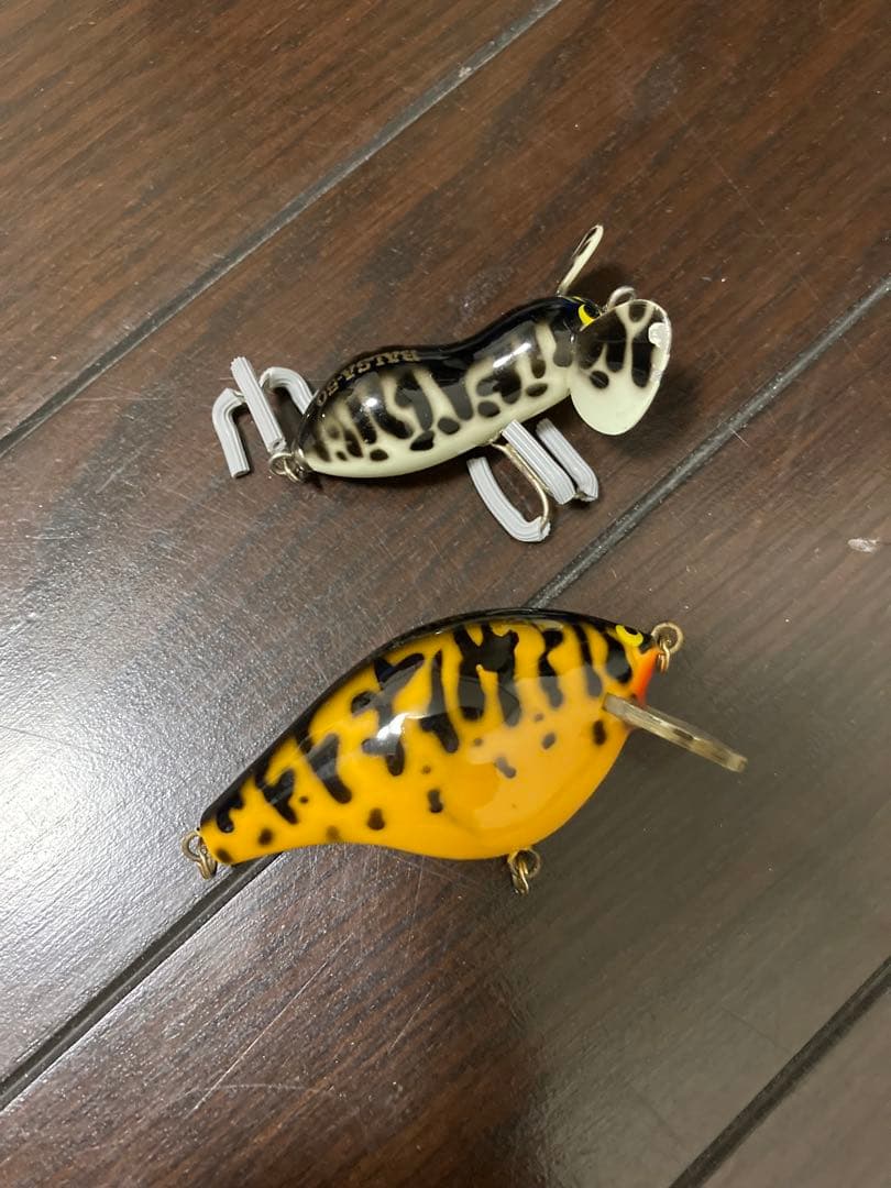 バルサ50 クランクベイト西岡サイン付きとラージーマウス 当時物