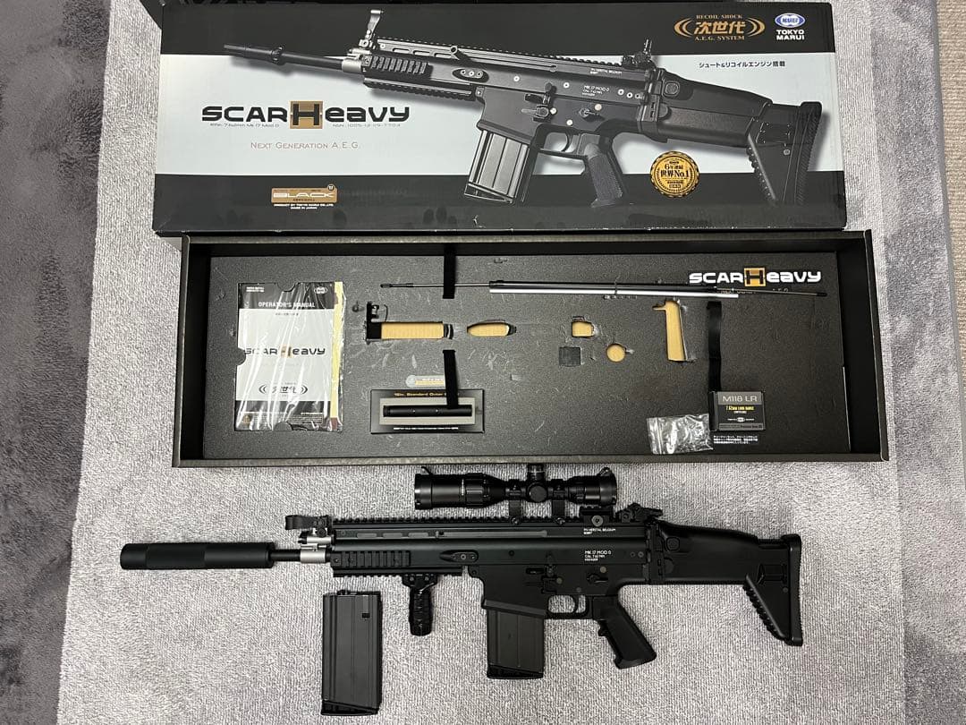 東京マルイ No17 SCAR-H (ブラック) 次世代電動ガン スコープ付 Amazon | 東京マルイ No17 SCAR-H (ブラック) 18歳以上次世代電動ガン