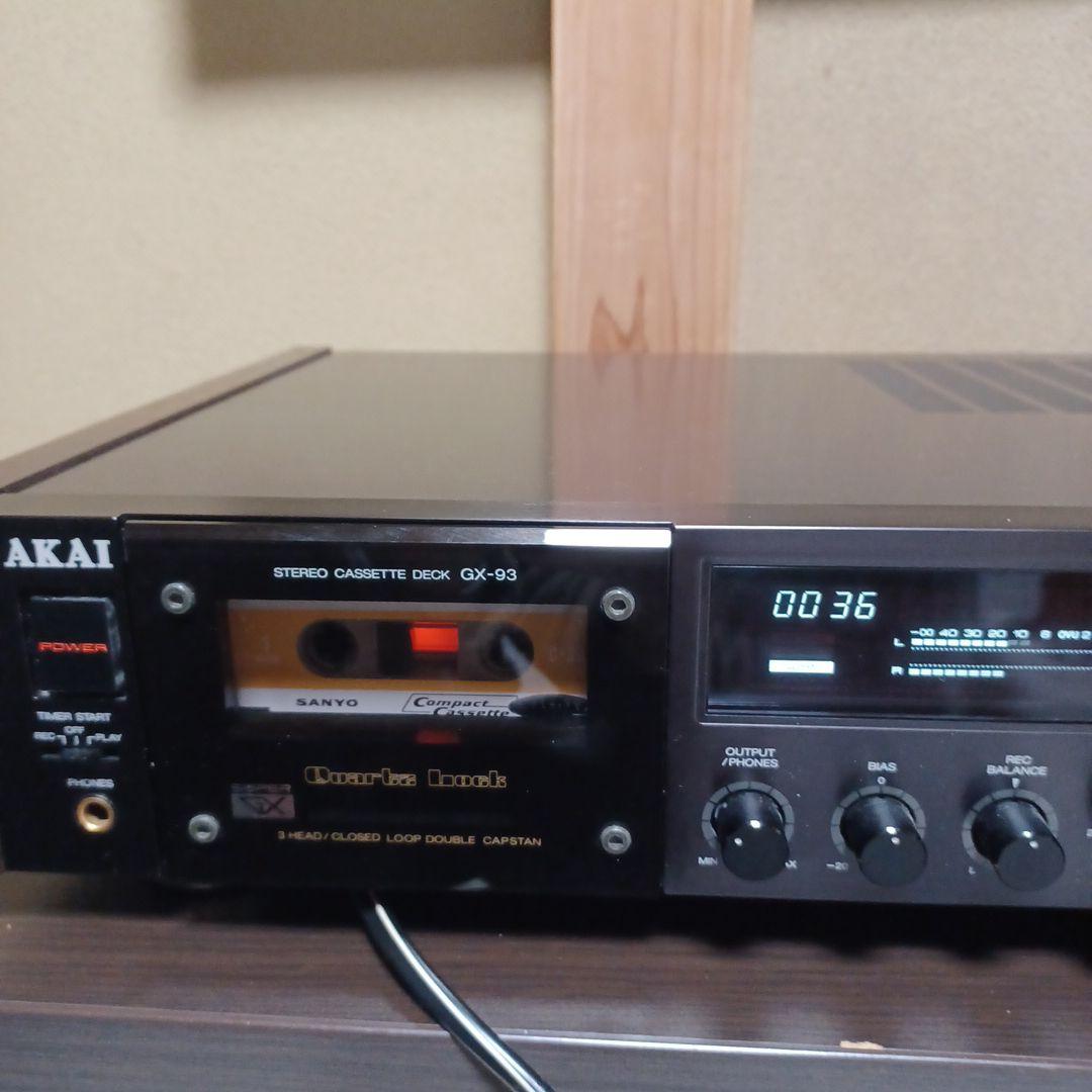 AKAI STEREO CASSETTE DECK GX-93 カセットデッキ - メルカリ