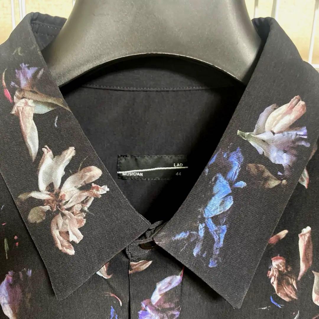 《美品》ラッドミュージシャン　花柄 長袖シャツ 44サイズ
