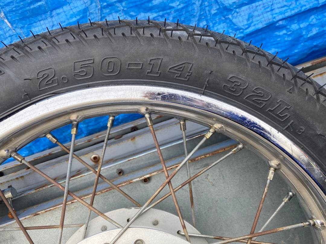 G926 リトルカブ ホイール IRC2.50-14 ダンロップ 2.75-14