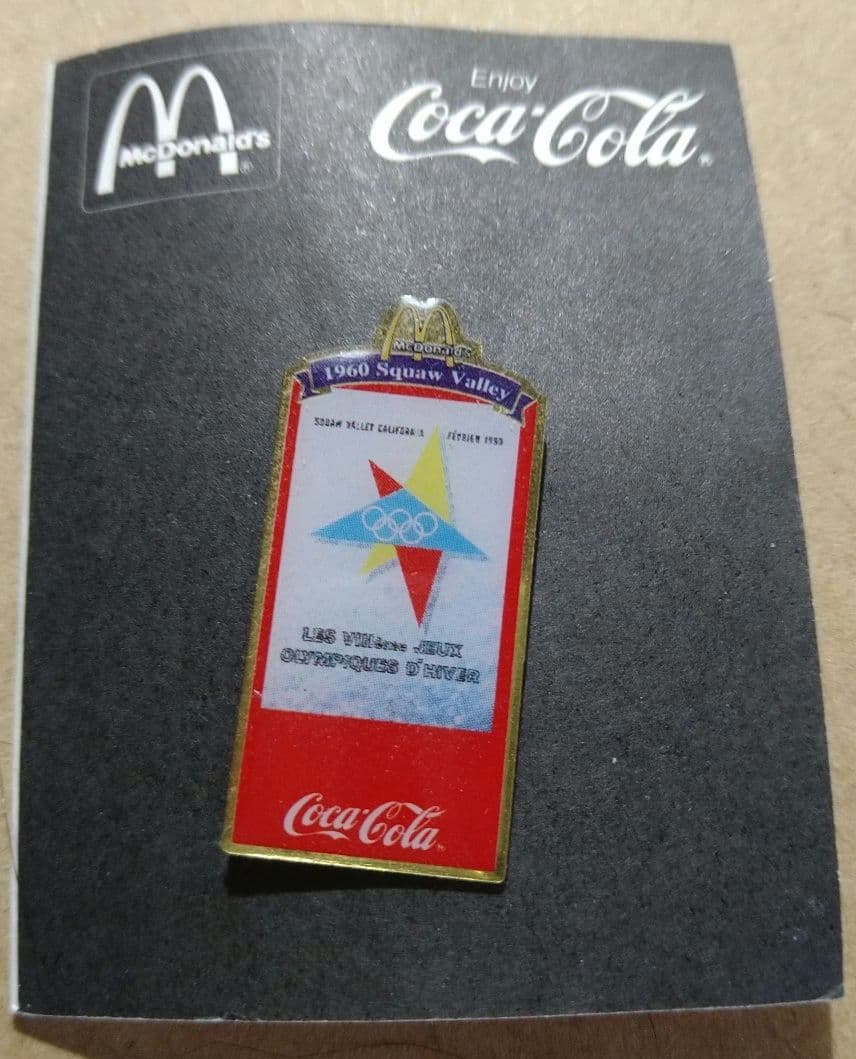 Coca-Cola マクドナルドコラボ オリンピックピンバッジ 3個セット