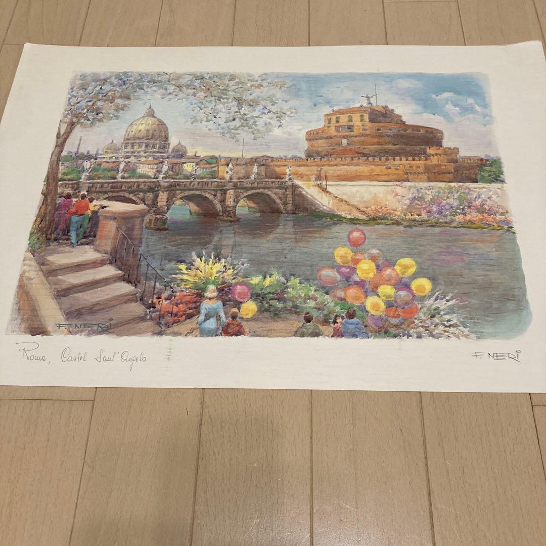 イタリア絵画　F.NERI F Neri Signed Art - Etsy