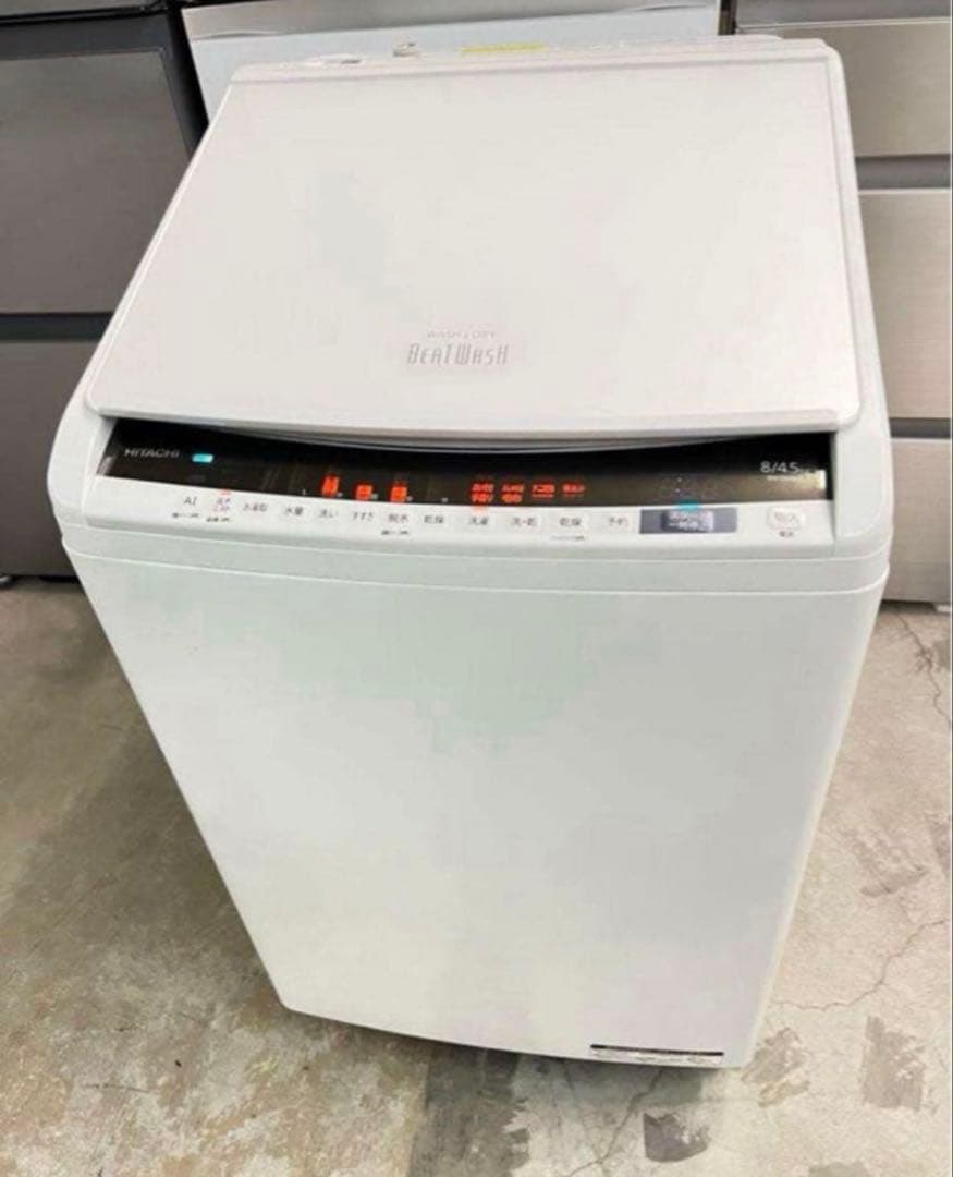 2019年式 8kg 4.5kg ビートウォッシュ洗濯乾燥機 BW-DV80E