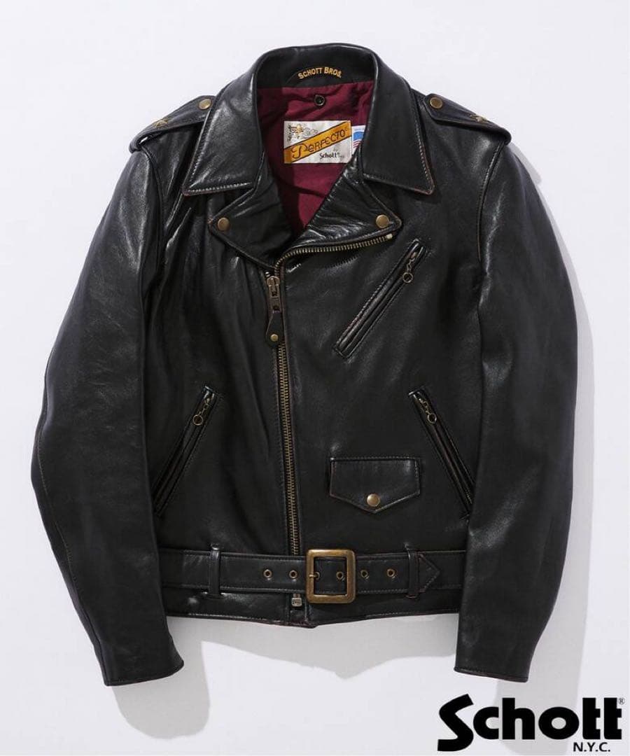 Schott JOURNAL STANDARD別注レザーライダースジャケット 中古・古着通販】SCHOTT BROS. (ショット) JOURNAL STANDARD