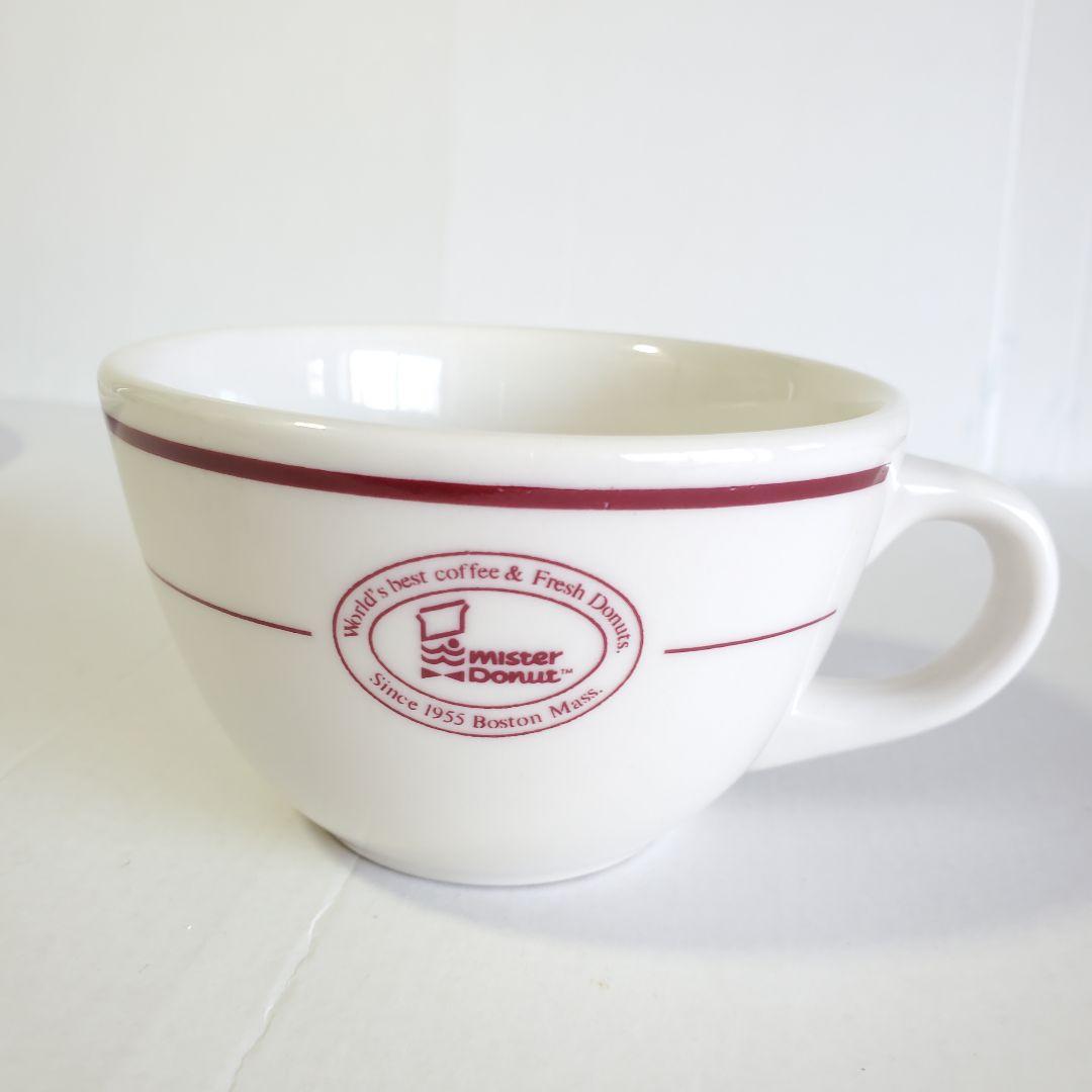 90s レトロ ミスタードーナツ レトロ ミスド カップ&ソーサー 旧ロゴ
