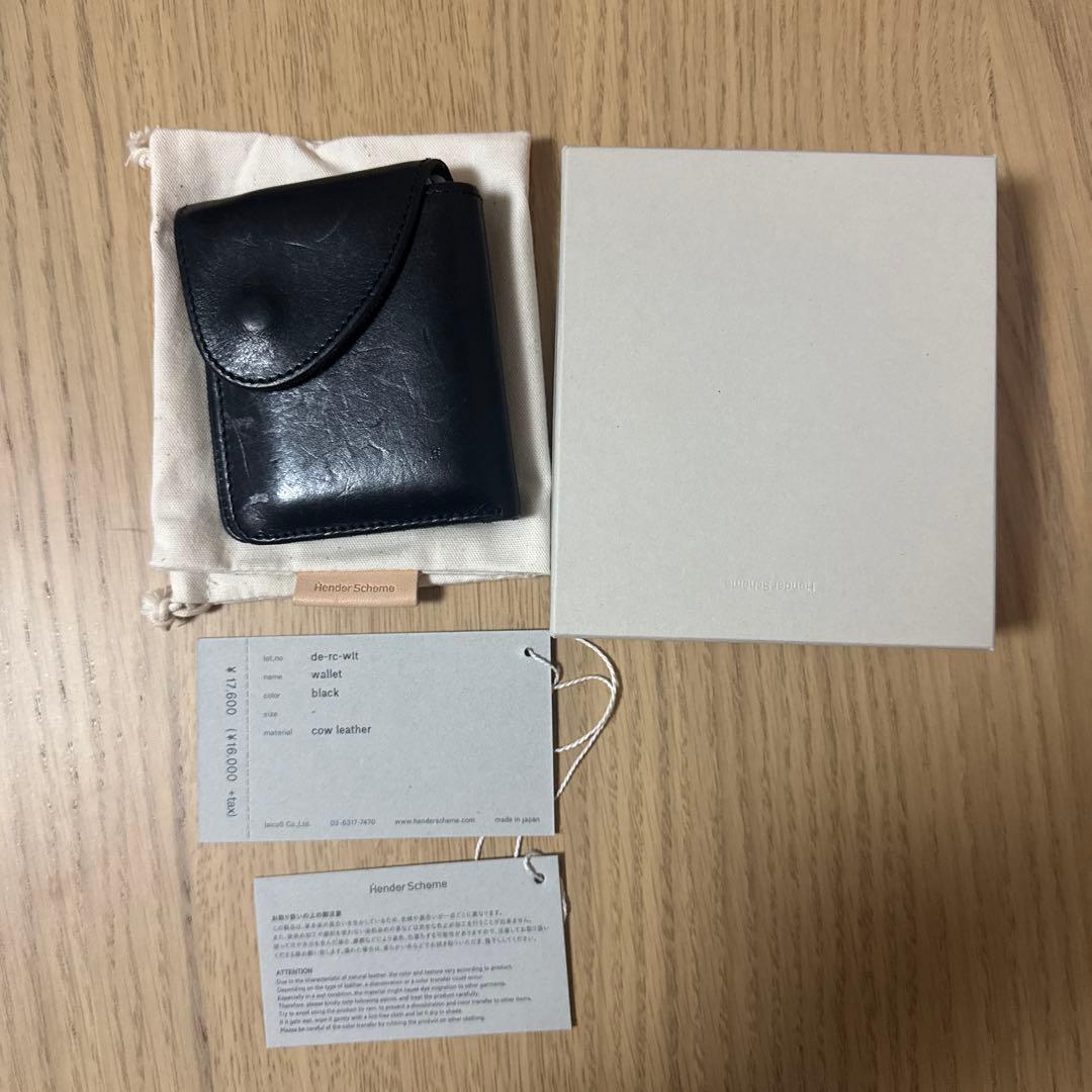 Hender Scheme ブラック 二つ折り財布 - メルカリ