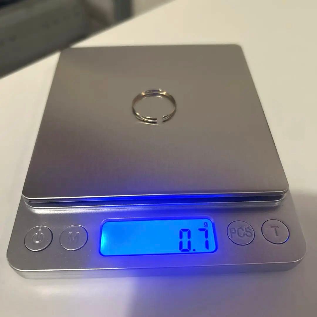 K14WG 14金 リング 0.7g