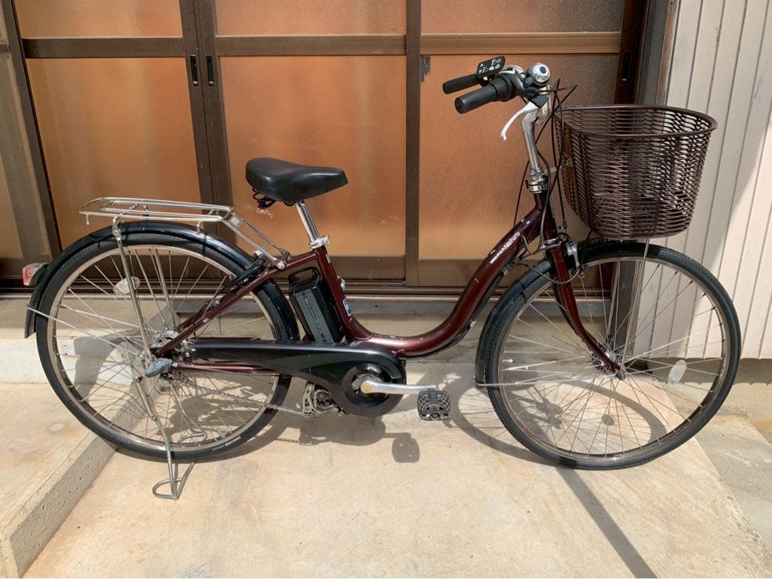 電動自転車　No.6167 ヤマハ PAS ナチュラ 26インチ 電動アシスト自転車 PAS With 26インチ マットナチュラルブラウン
