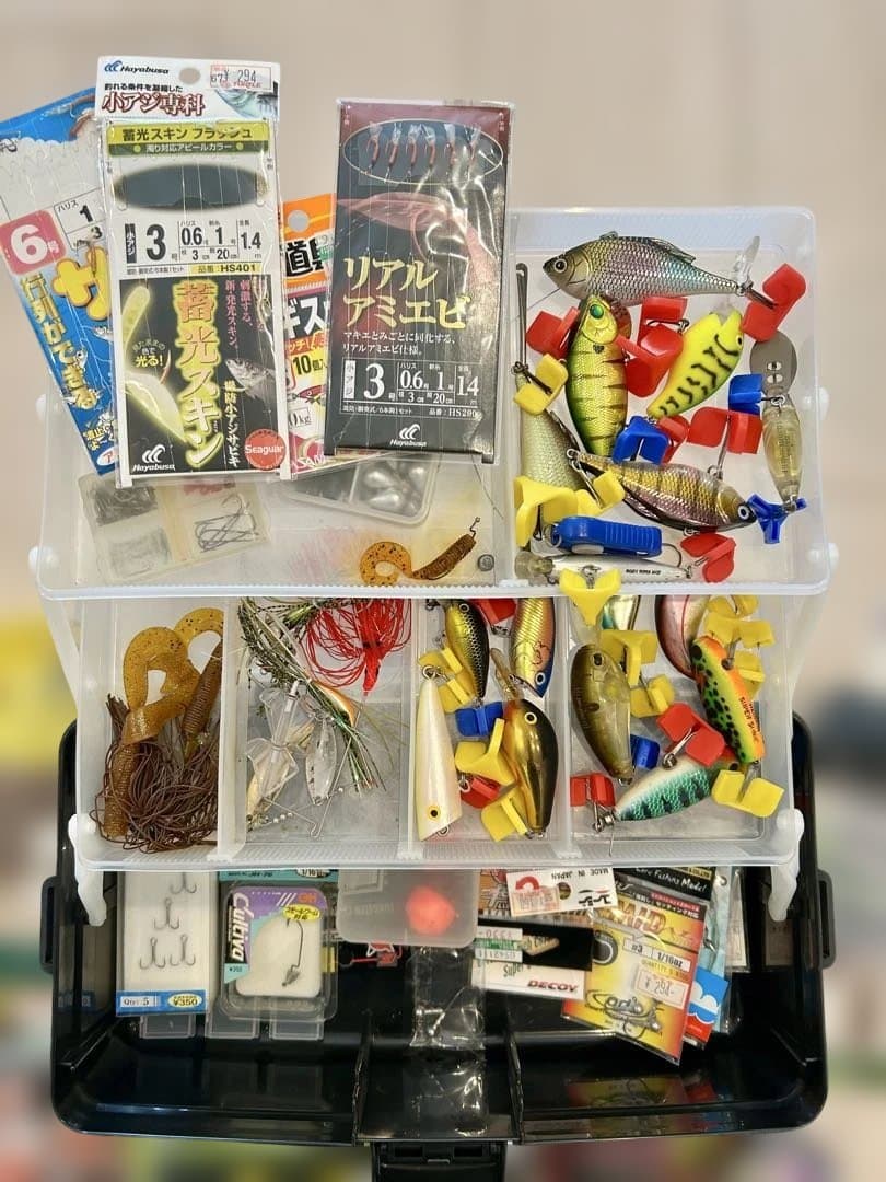 引退 超お得まとめ売り】ルアー中心の道具BOX全て - メルカリ