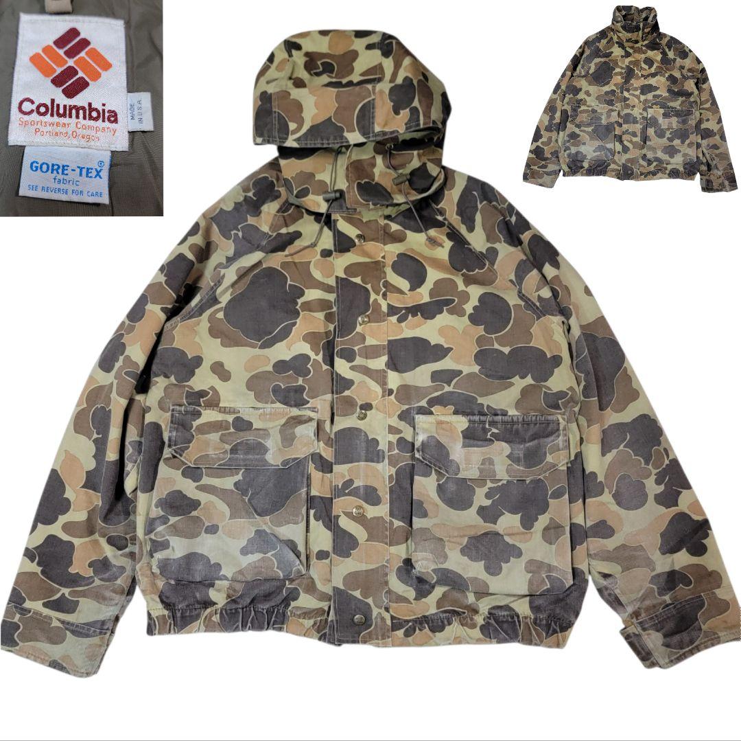 山田蓮 70S コロンビア マウンテンパーカー ダックハンターカモ L