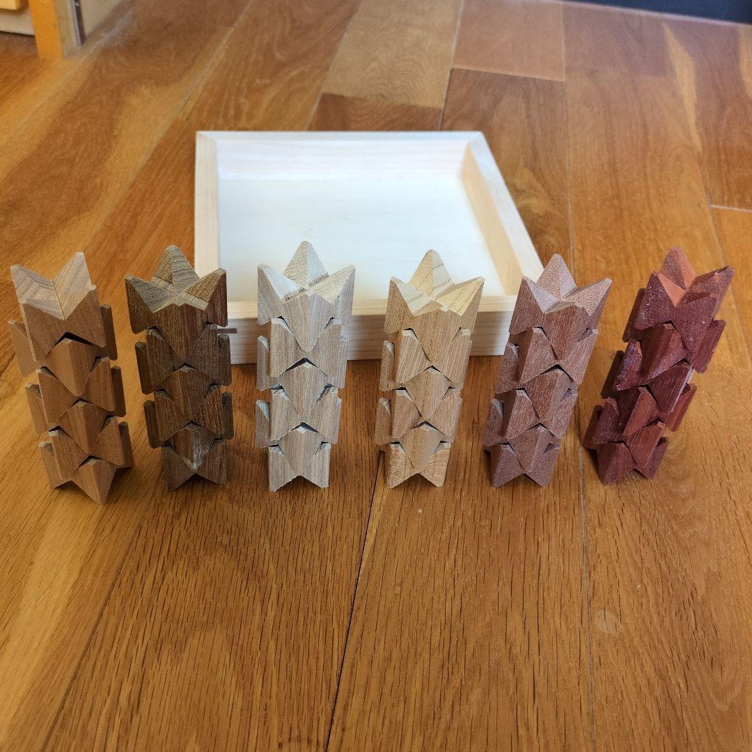 積み木 25mm角 36ピース 無垢材