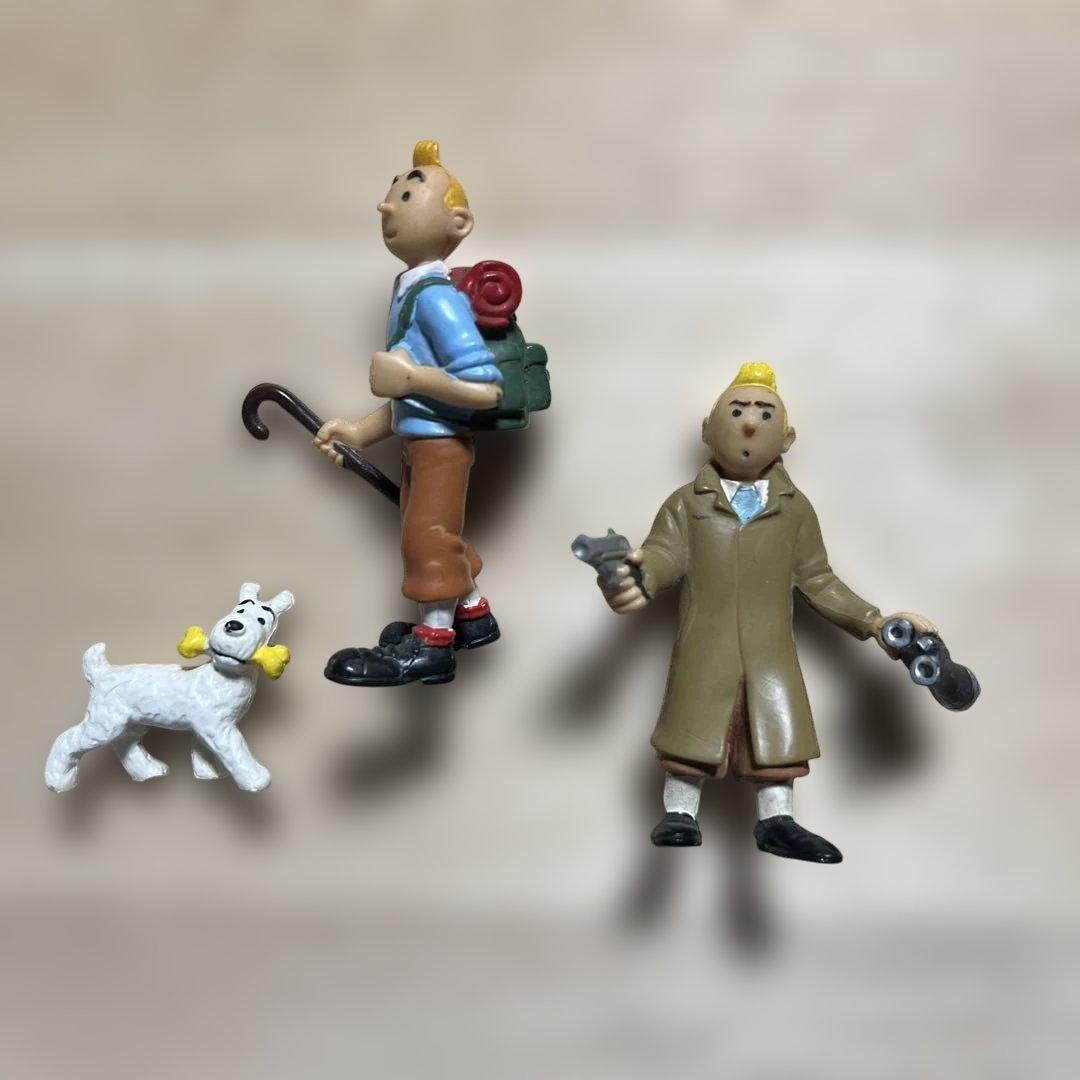 タンタンの冒険 フィギュア 3体セット タンタン、スノーウィ - メルカリ