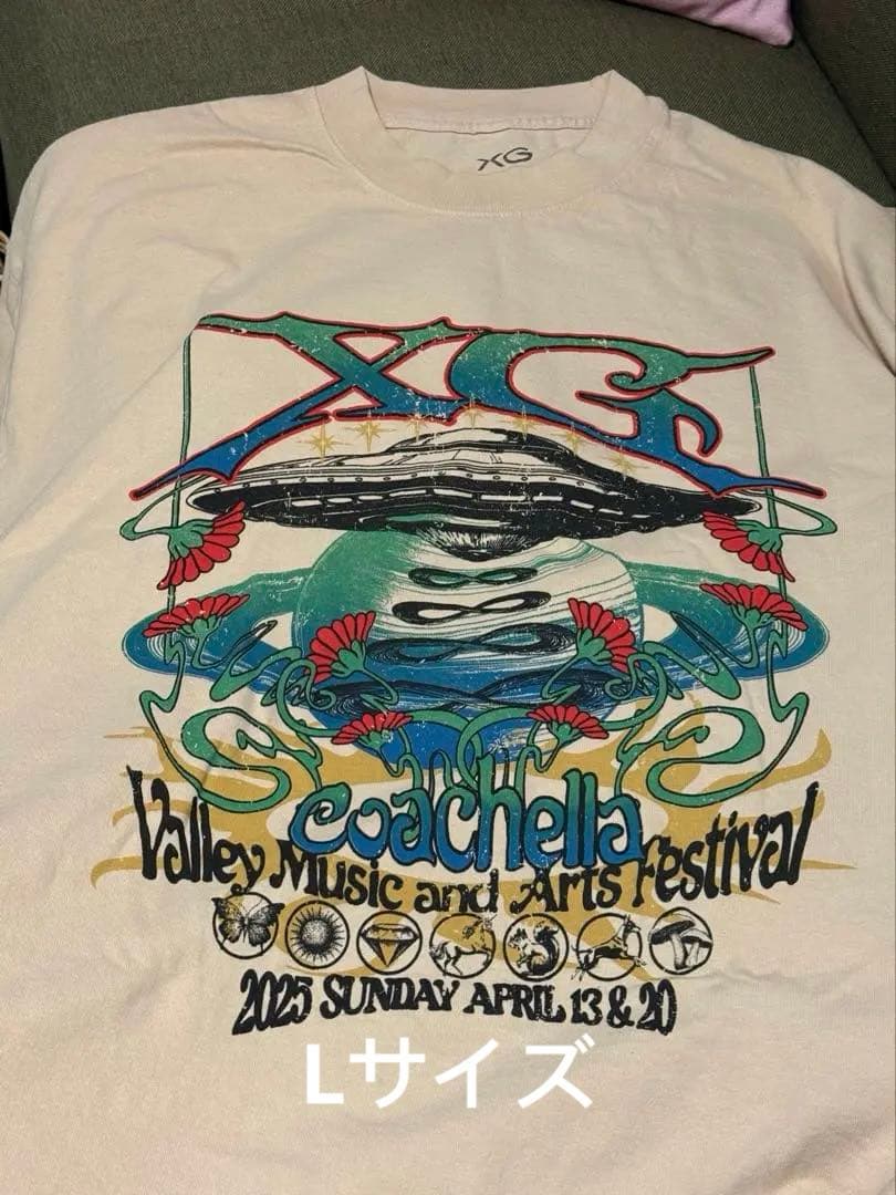 XG Coachellaコーチェラ会場限定 Tシャツ L サイズ - メルカリ