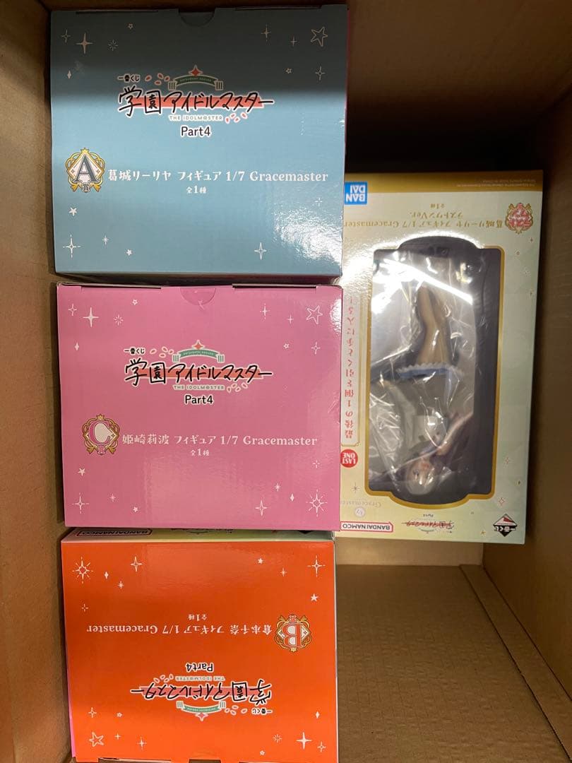 一番くじ 学園アイドルマスター Part4 ABCラスト賞倉本千奈 フィギュア 葛城リーリヤ、倉本千奈、姫崎莉波のフィギュアが当たる！「一番くじ