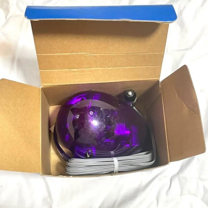 新品 パトライト フラッシュボール 紫 KW-12 停止表示灯 当時物