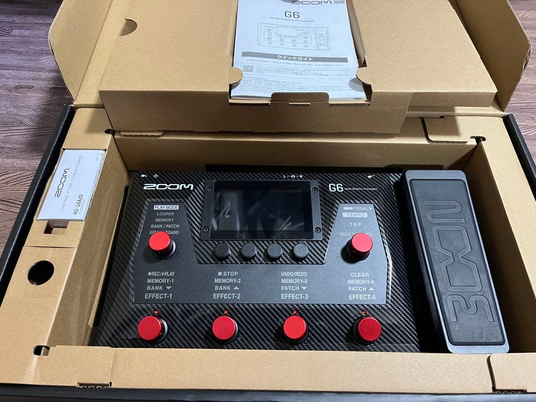 美品】今日中限定値下ZOOM G6 マルチエフェクタースイッチハットSD