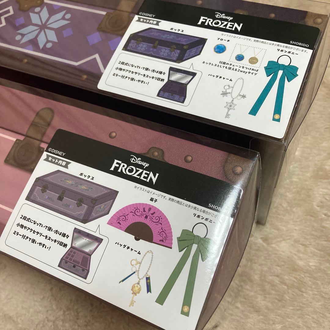 アナと雪の女王雑貨4点セット　しまむらアクセサリーボックスディズニーちはるコラボ