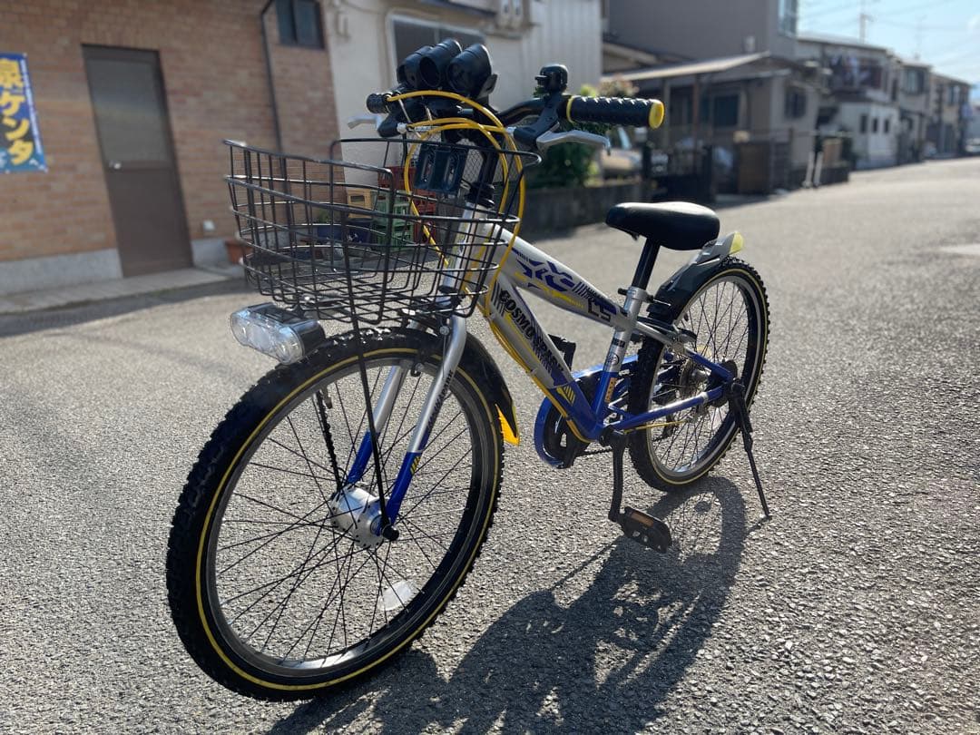22インチ自転車(青/銀) LEDライト（取説付・防犯登録抹消済）京都市引渡希望 22インチ自転車(青/銀) LEDライト（取説付・防犯登録抹消済）京都市
