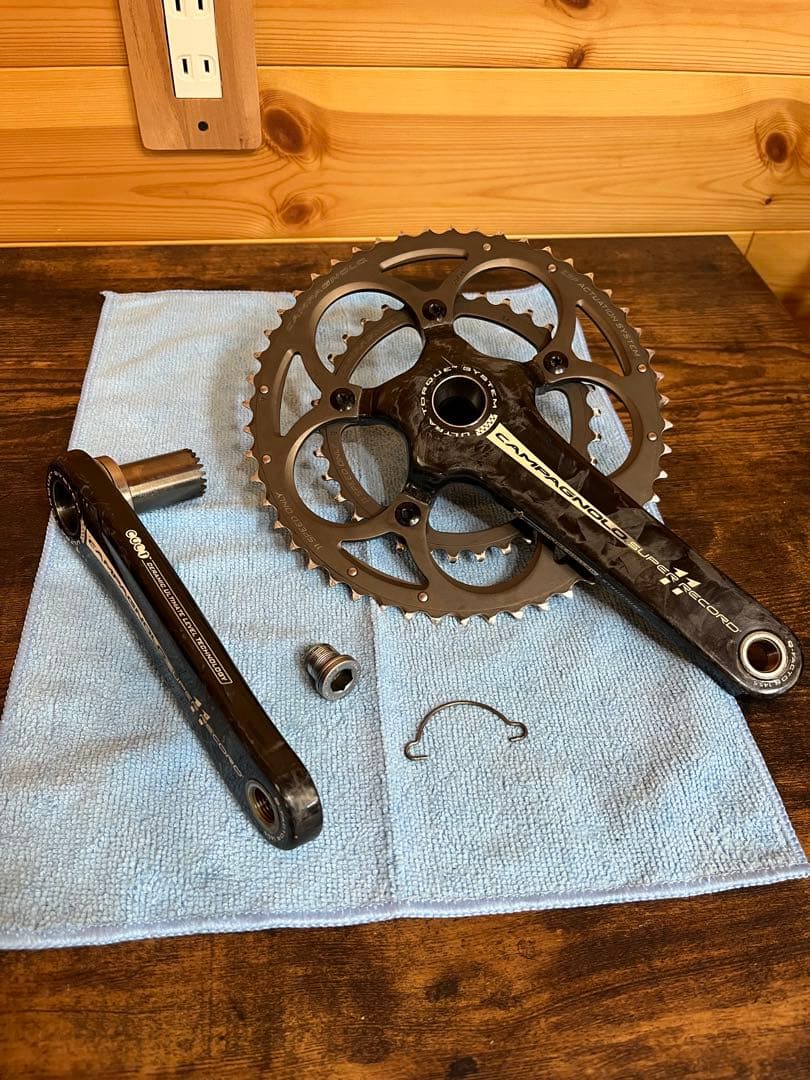 カンパニョーロ スーパーレコード11速用クランク、前後ディレイラー