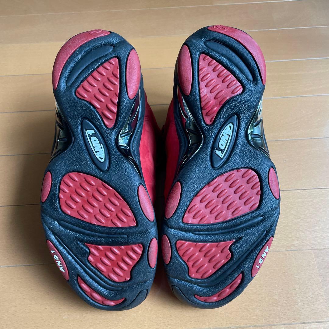 AND1 TAI CHI MID アンドワン タイチミッド 赤黒 28 - メルカリ