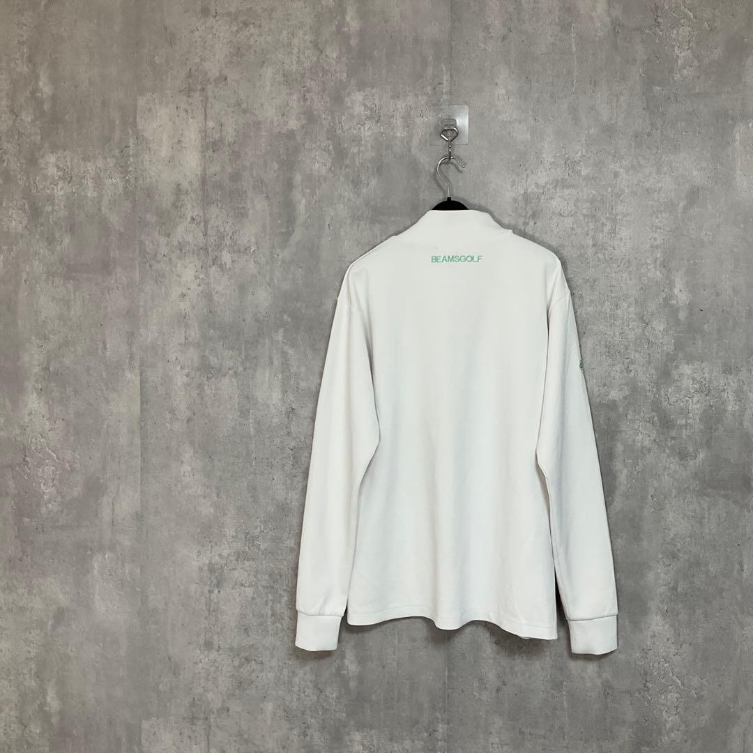 BEAMS GOLF】 別注 フラッグモックネックシャツ プルオーバー ロンT
