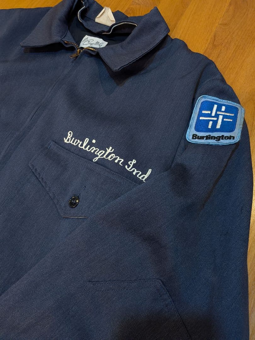 希少60s Capital ワークジャケット ウィップコード ウールギャバ