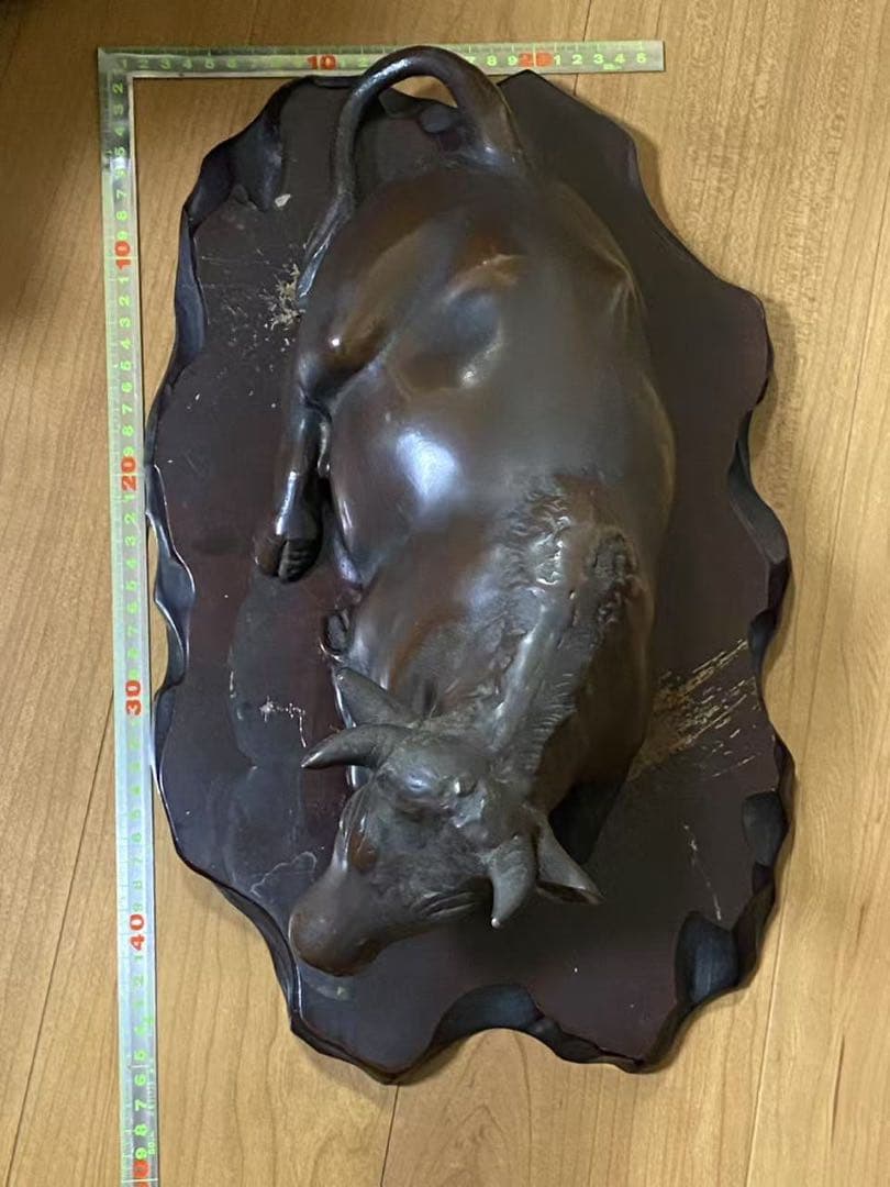 旧家蔵出（大牛）置物 時代物 旧家蔵出（大牛）置物 時代物