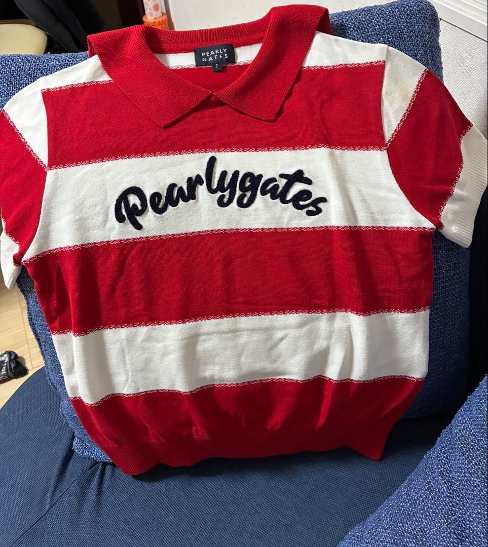 韓国】Pearly Gates ストライプポロシャツ - メルカリ