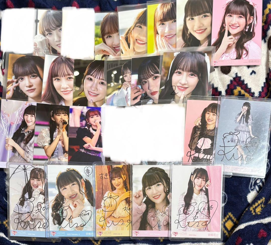 イコラブ 音嶋莉沙 まとめ売り 直筆 アクスタ 缶バッジ グッズ