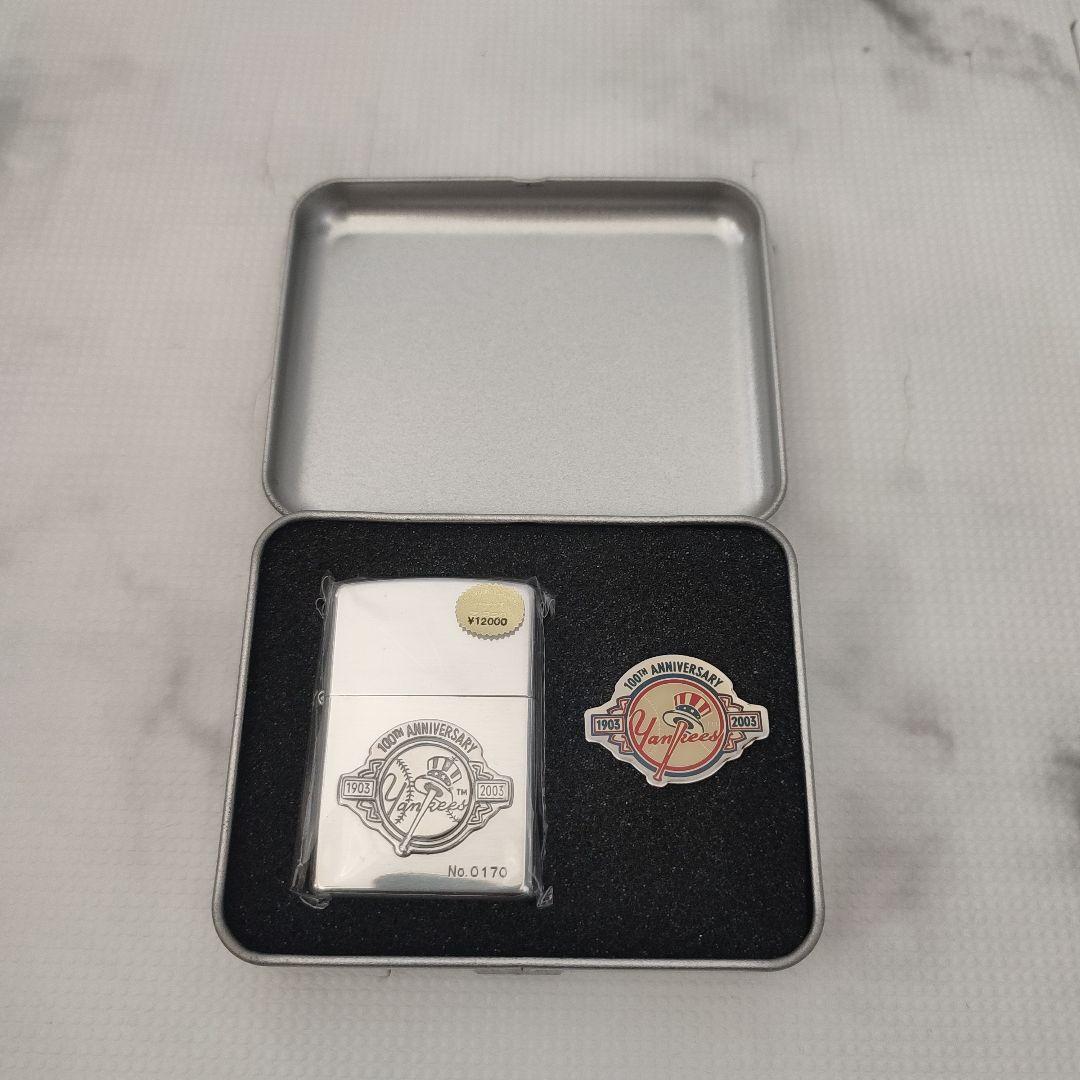 【超希少】ニューヨークヤンキース　100周年　限定ジッポ　シリアル番号有り　新品 超希少】ニューヨークヤンキース 100周年 限定ジッポ シリアル番号有り