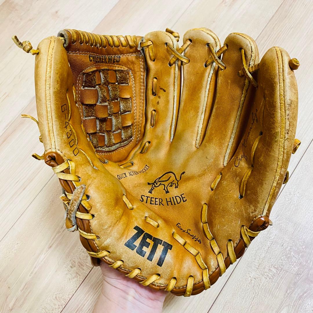 ☆激レア☆ゼット 一般 軟式グローブ 王冠ラベル ヴィンテージグラブ