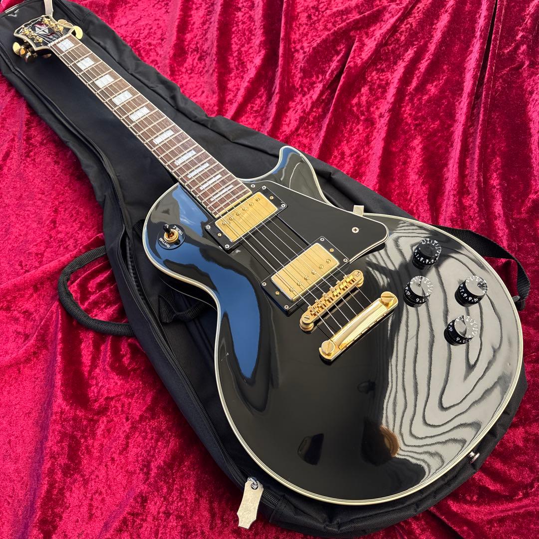美品 メンテ済 Epiphone Les Paul CUSTOM Ebony Epiphone Prophecy Les Paul Custom GX Plus - Midnight Ebony